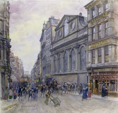 セントピーターズコーンヒルアンドグレースチャーチストリート、ロンドン、1900 作： Henry Edward Tidmarsh
